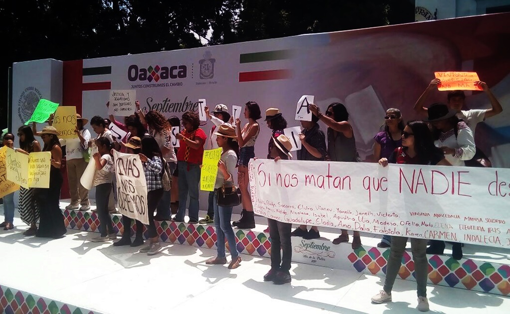 Protestan en Oaxaca en contra del asesinato de Mara 