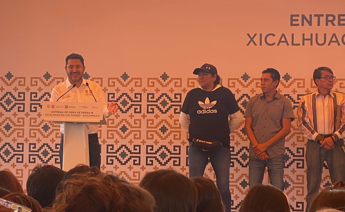Martí Batres y Sacmex entregan obra de drenaje en alcaldía Xochimilco