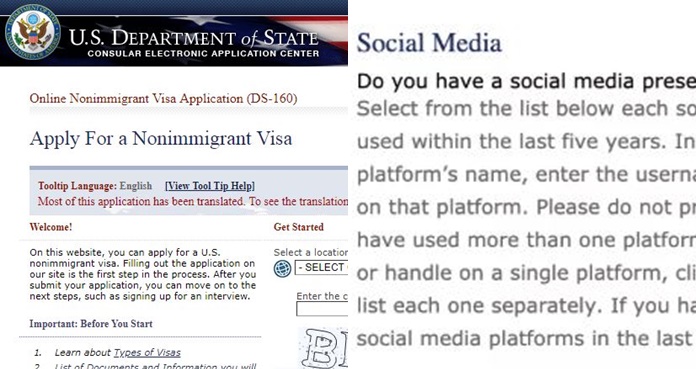  Así cambia el formato de visa DS-160 para incluir tus redes sociales 