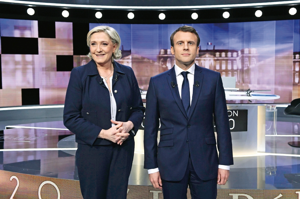 Macron y Le Pen, en guerra de acusaciones 