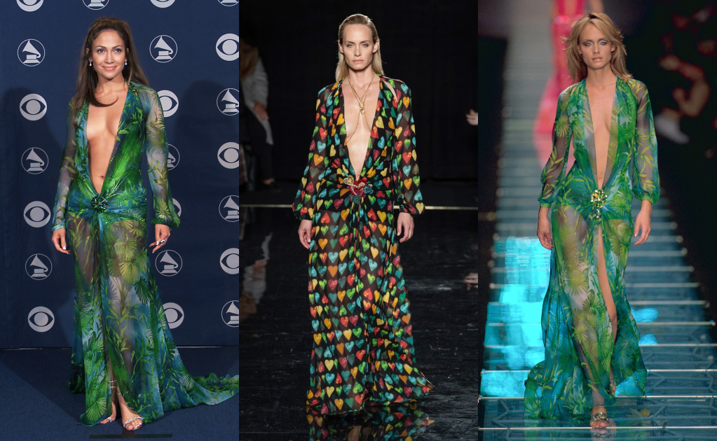 Versace relanza el icónico vestido revelador de Jennifer Lopez y causa sensación en redes sociales