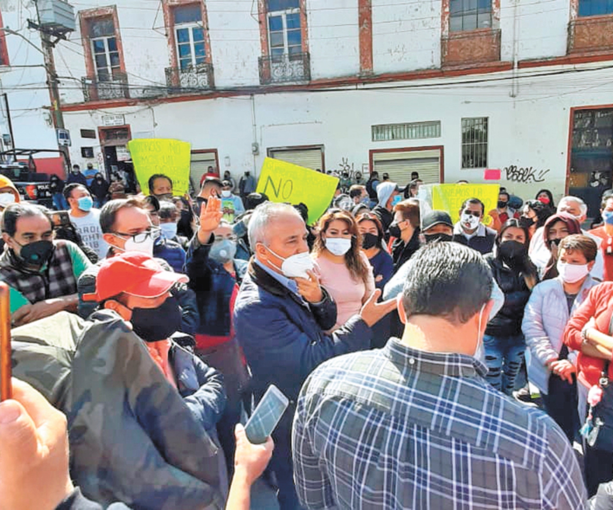 Advierten estado de emergencia; comerciantes de Hidalgo exigen apertura  