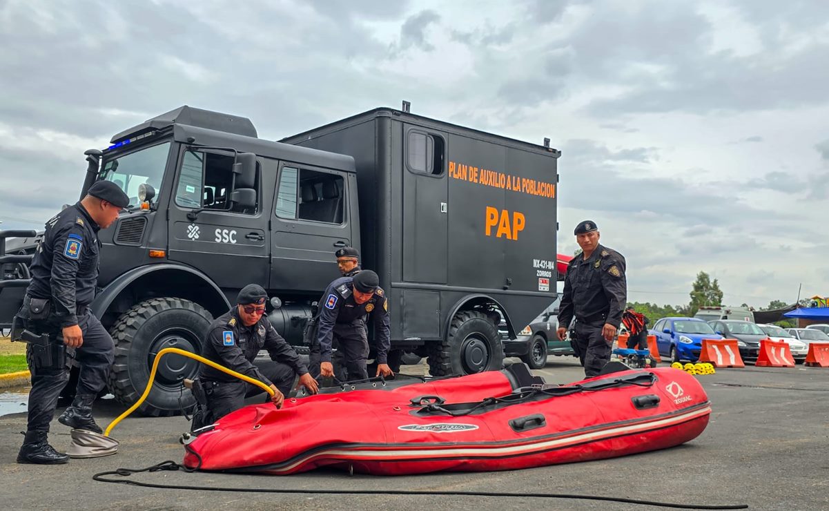 Secretaría de Seguridad Ciudadana se prepara para la temporada de lluvias en  la CDMX