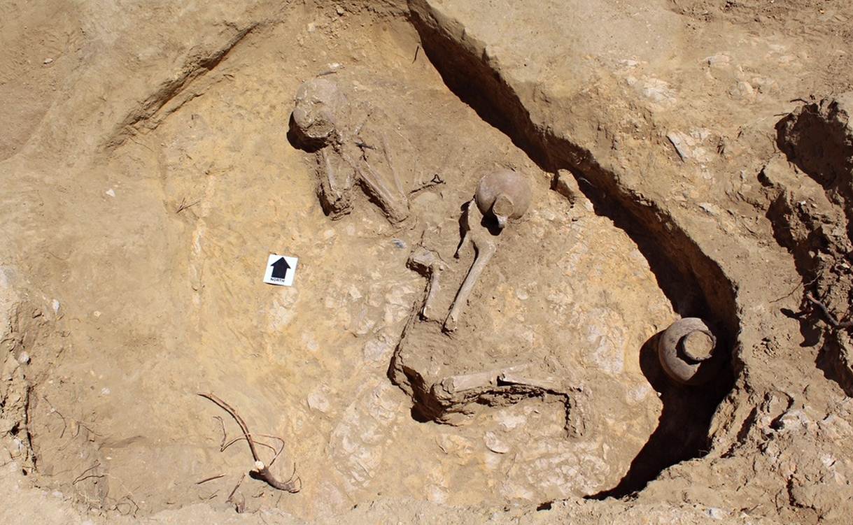 Vanidad de un esqueleto femenino del  940 a.C.