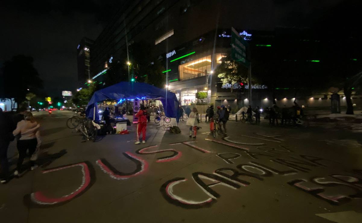 Colectivos de ciclistas bloquean Patriotismo por más de 3 horas; exigen justicia para repartidora arrollada en 2020