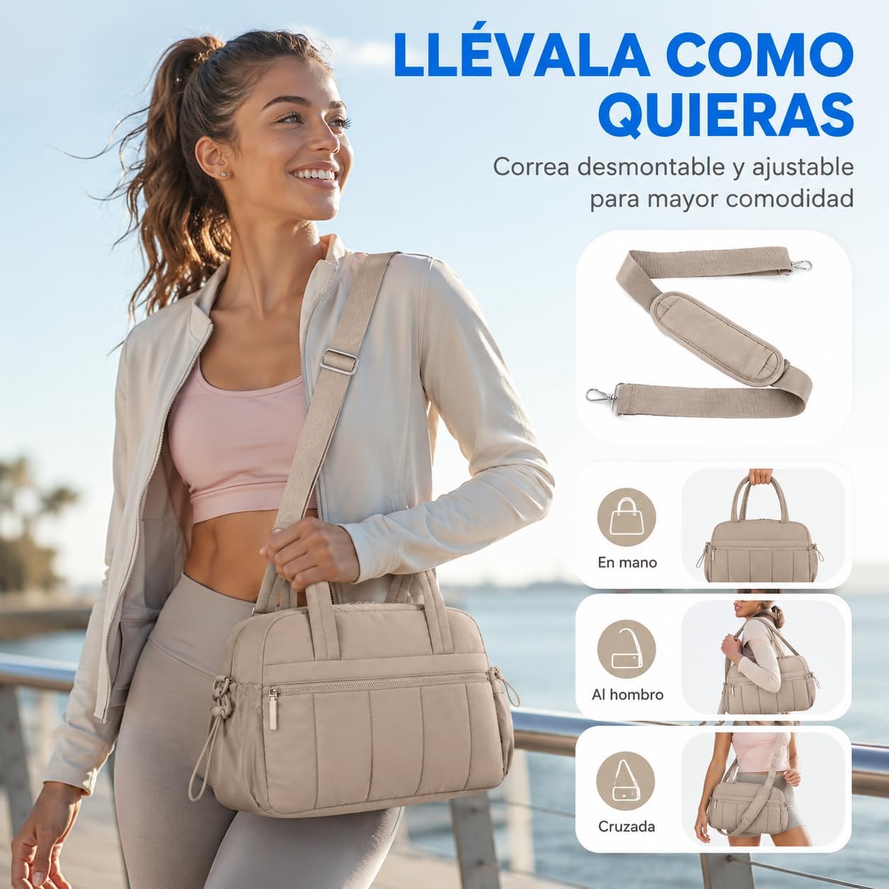 Bolsa Deportiva Impermeable con Compartimento para Ropa Mojada - Foto 1