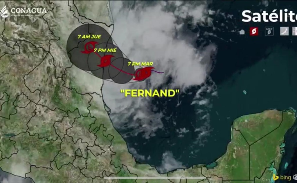 Advierten en NL y Veracruz sobre lluvias por tormenta tropical “Fernand”
