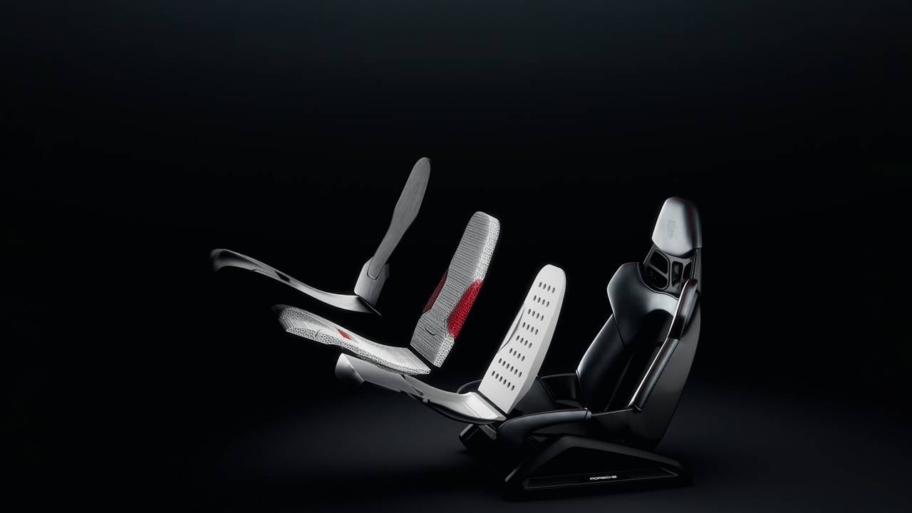 Porsche presenta asientos impresos en 3D