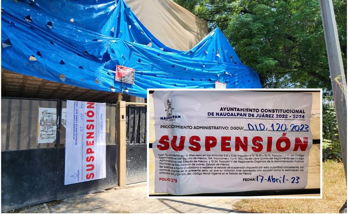 Suspenden obras irregulares en Ciudad Satélite