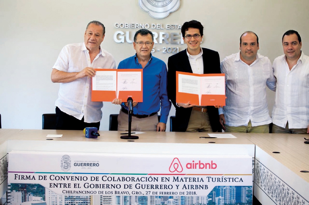 Gobierno de Guerrero firma convenio con Airbnb
