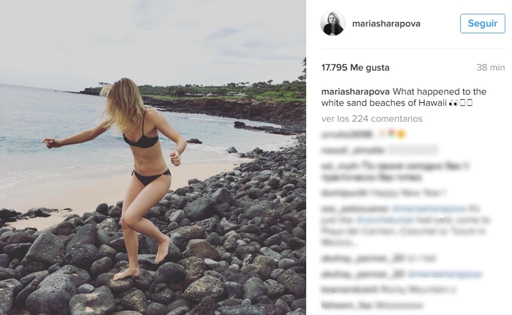 María Sharapova comparte foto en bikini