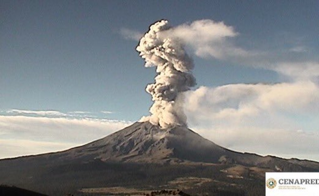 Popocatépetl registra 151 exhalaciones y ocho explosiones en 24 horas