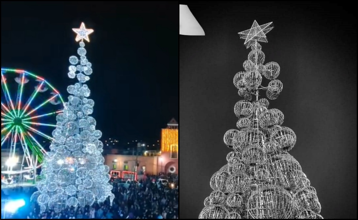 “Hoy no brilla una estrella”: Apagan mega árbol de Navidad en honor de las víctimas de la masacre en Salvatierra