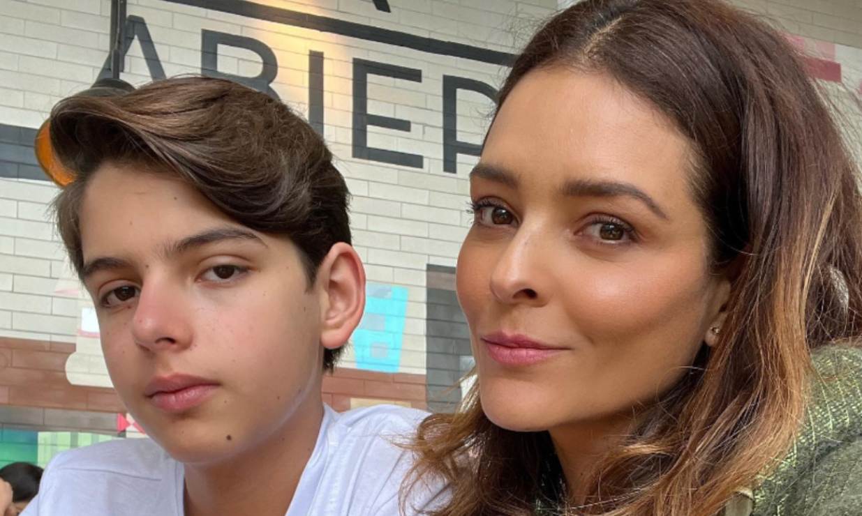 Santino, hijo de Grettell Valdez, sorprende a su mamá con el festejo de cumpleaños más dulce