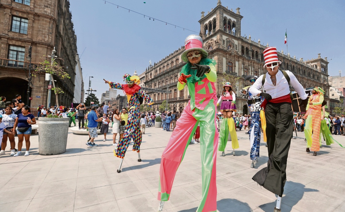 Se apropiaron del Zócalo peatonal