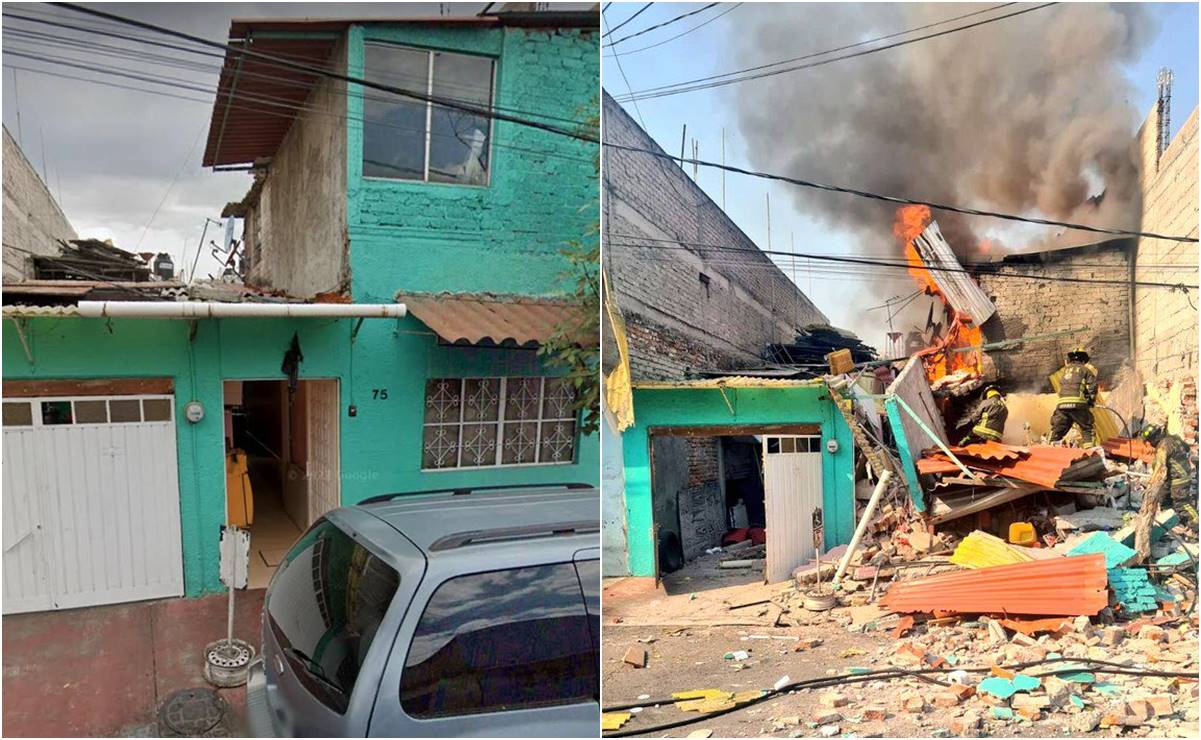 Entre escombros buscan a 2 perritos tras explosión y derrumbe de vivienda en Iztapalapa