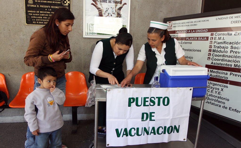 IMSS aplicará 13 millones 500 mil vacunas contra la influenza estacional