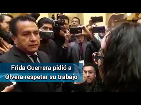 Frida Guerrera increpa al periodista Marco Olvera por acusarla de estar financiada