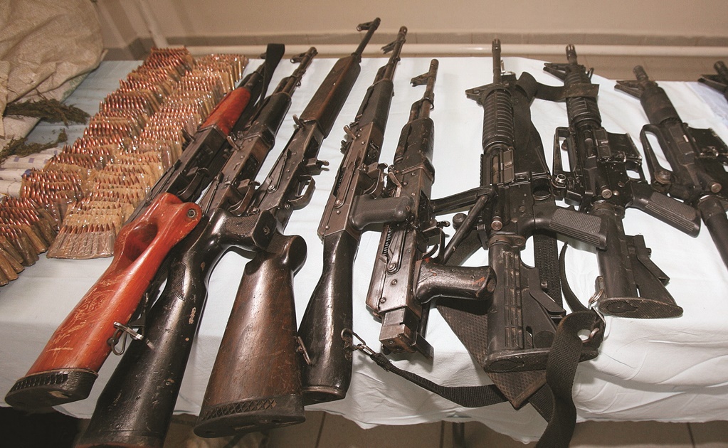 Decomisan 7 fusiles durante cateo a casa en Yautepec