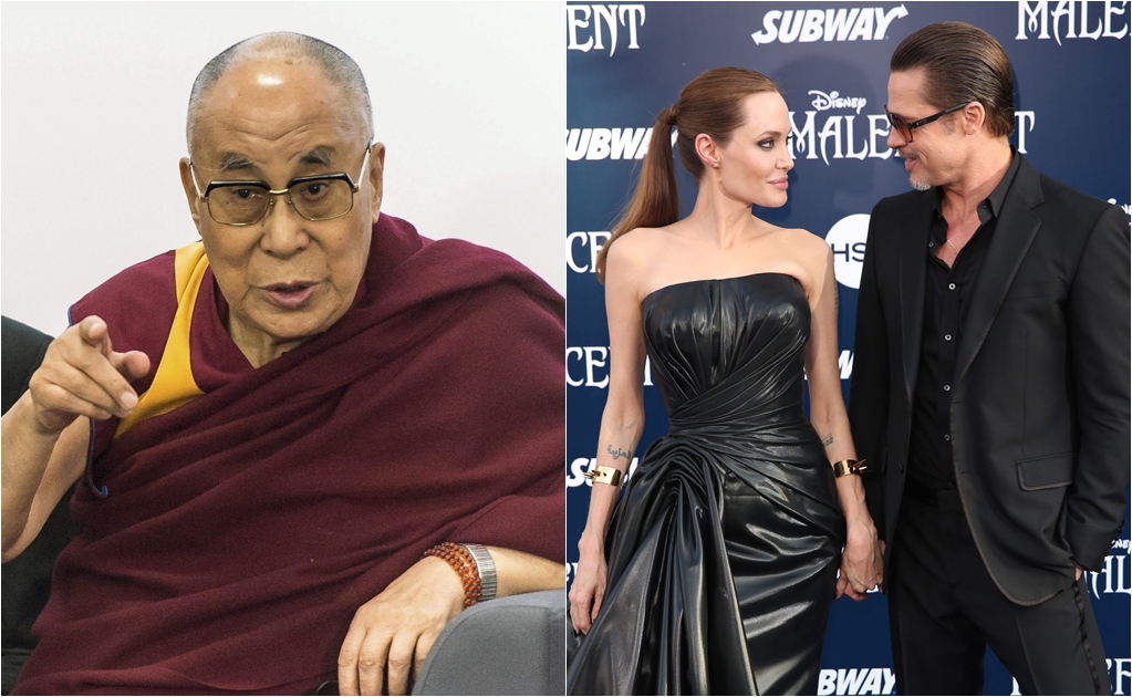 Dalai Lama opinó sobre ruptura de Angelina Jolie y Brad Pitt