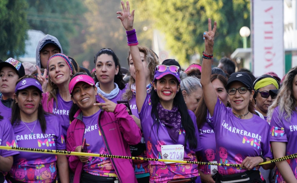 Carrera "EncarreradasMH 2024" reúne a 4 mil 500 mujeres en el marco de la conmemoración por el 8M