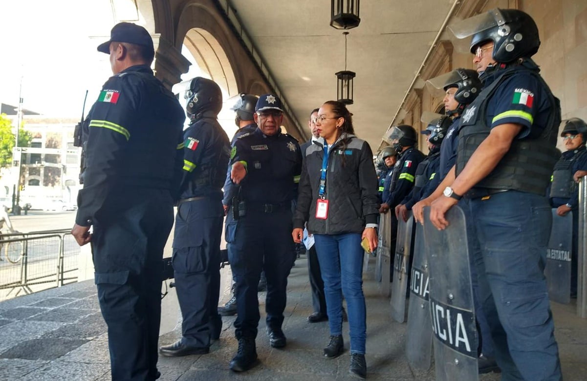 8M: Derechos Humanos del Edomex verifica que policías no porten armas durante marchas
