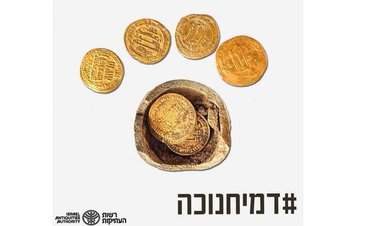 Monedas de oro de mil 200 años son descubiertas en Israel