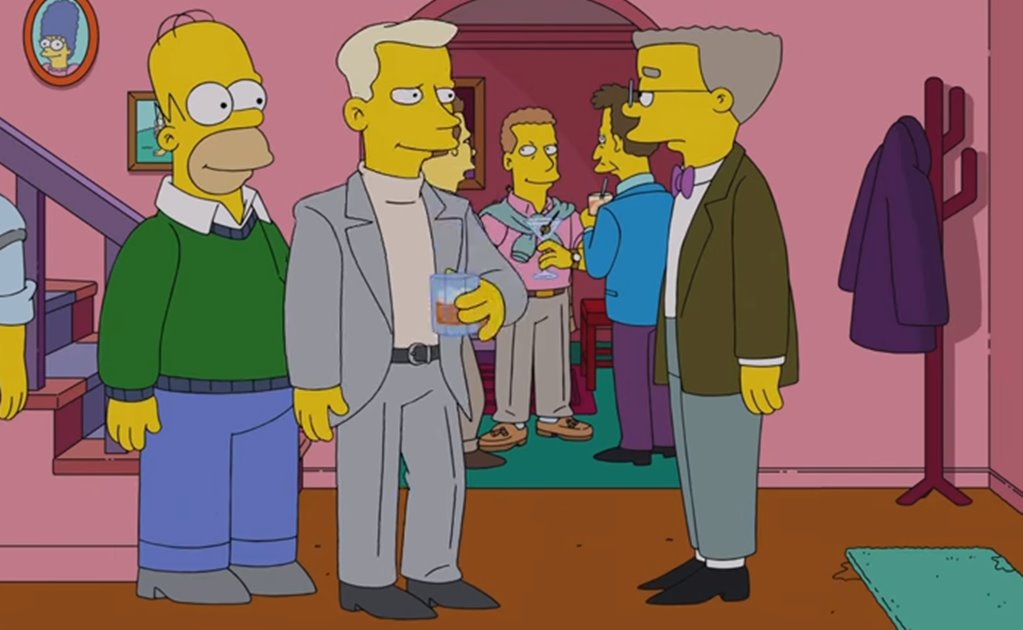 Smithers sale del clóset en "Los Simpson"