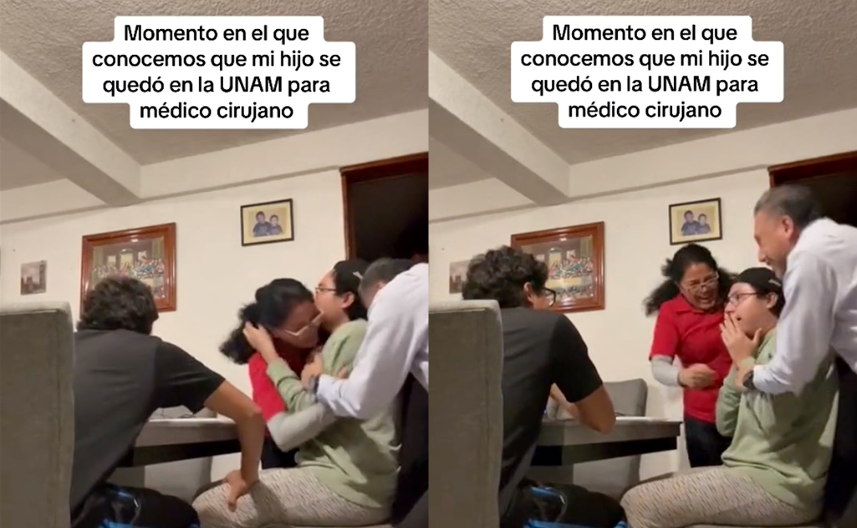 Joven es aceptado en medicina de la UNAM y reacción de sus padres se viraliza