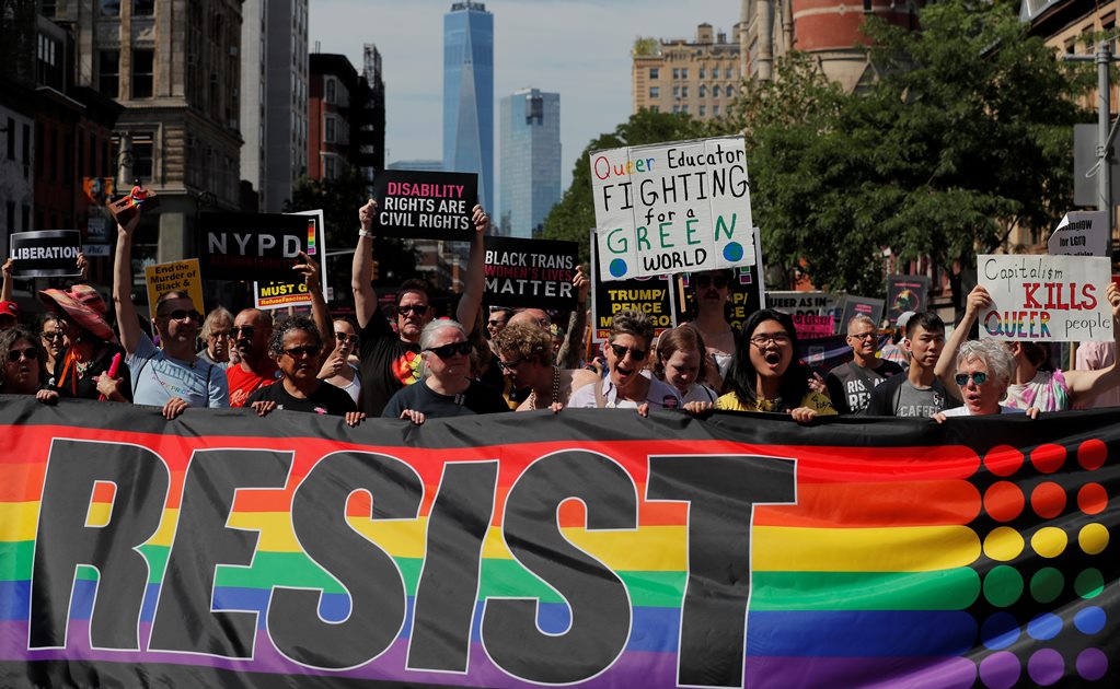 Realizan en NY marcha del Orgullo LGBTTTI