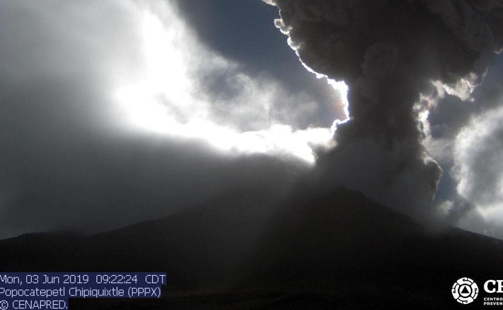 Se registra explosión del Popocatépetl; se espera caída de ceniza en municipios mexiquenses