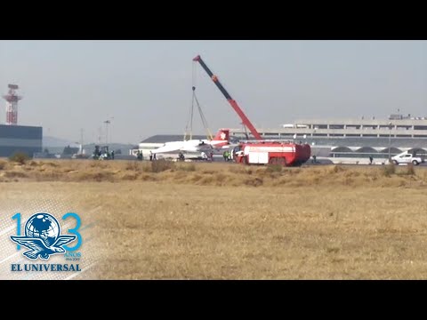 Reanudan operaciones Aeropuerto de Toluca tras despiste de avioneta
