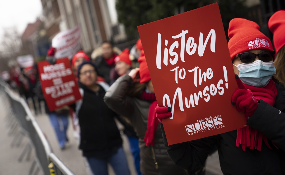 Finaliza huelga de enfermeras en Nueva York tras acuerdo con hospitales