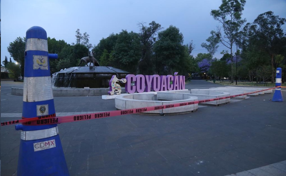 Cierran jardines públicos por contingencia sanitaria en Coyoacán 