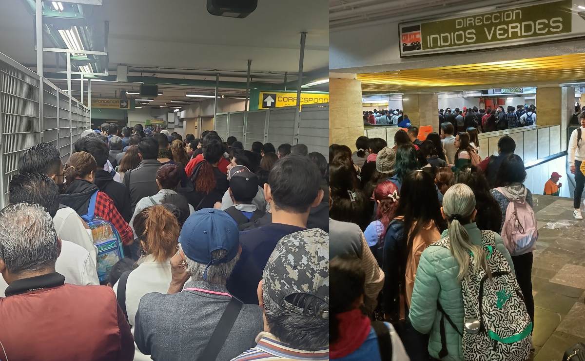 Líneas colapsadas y tarjetas de Movilidad agotadas: Así amanece el Metro de la CDMX