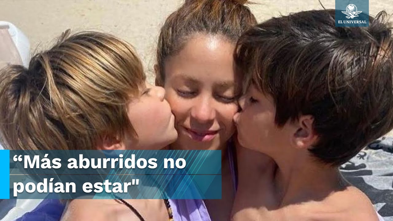 Los hijos de Shakira se aburren con Gerard Pique, según video viral