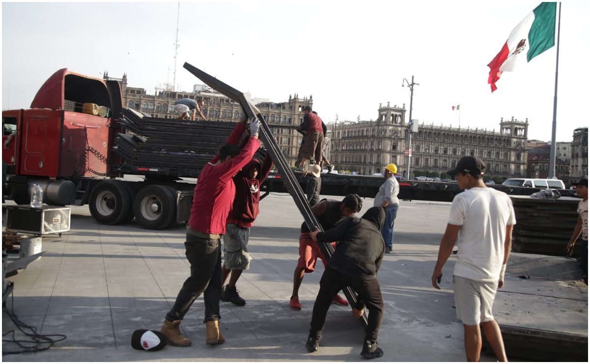 Retiran blindaje de Palacio Nacional tras casi un mes de permanecer con vallas