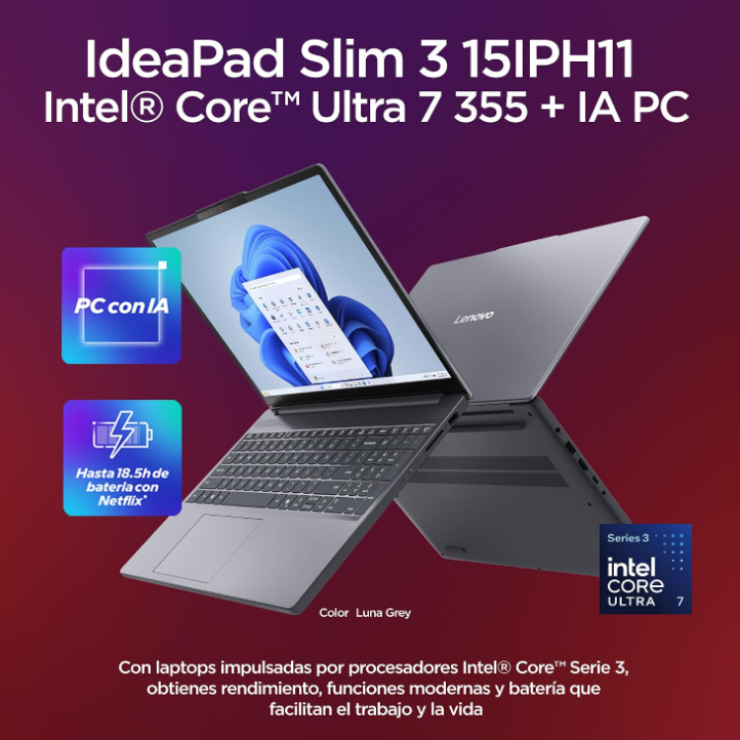 Lenovo IdeaPad Slim 3 Especificaciones Pantalla Amazon