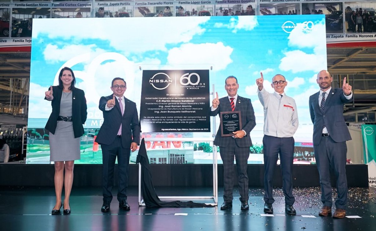 Gobernador de Aguascalientes celebra 60 aniversario de Nissan en México
