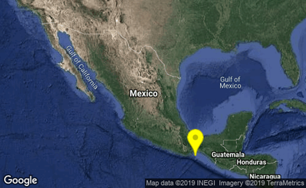 Se registra sismo de 4.9 en Salina Cruz, Oaxaca