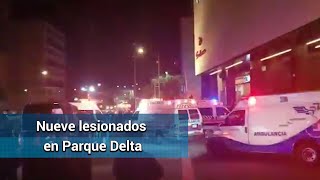 Explosión en Parque Delta deja nueve heridos