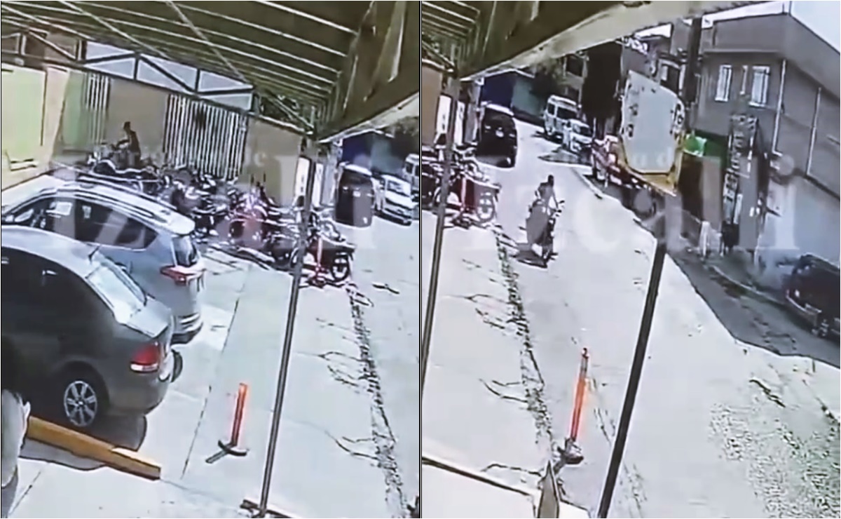 VIDEO: Graban momento en el que un hombre roba motocicleta en Edomex sin consecuencias