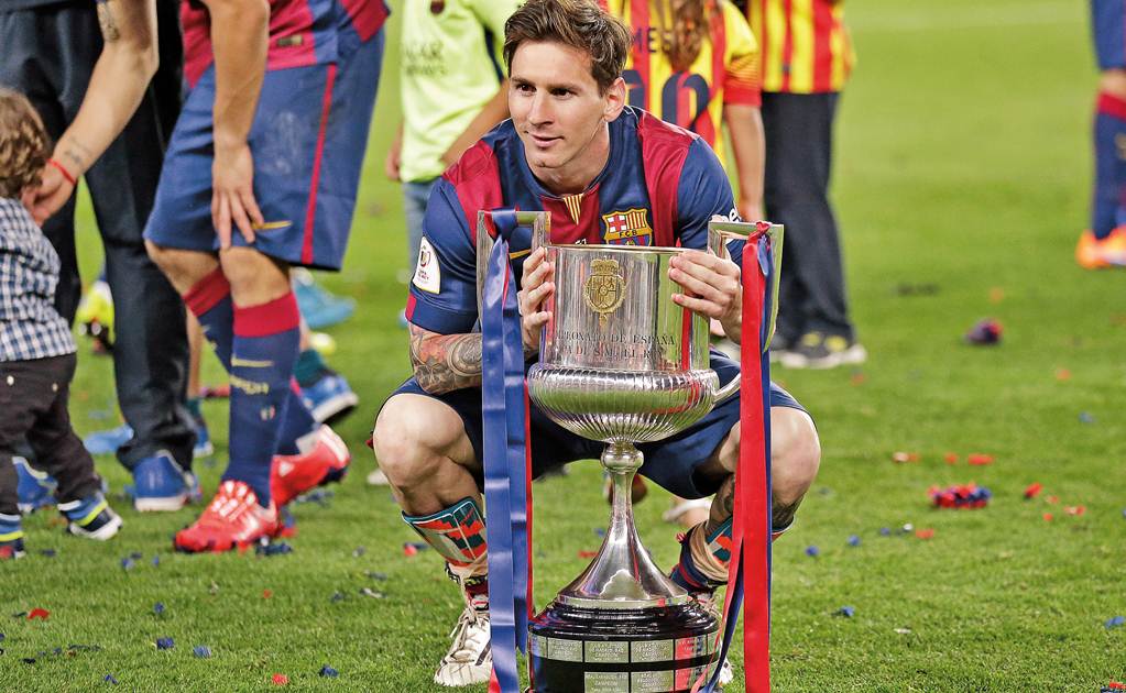 Con doblete de Messi Barça gana Copa del Rey