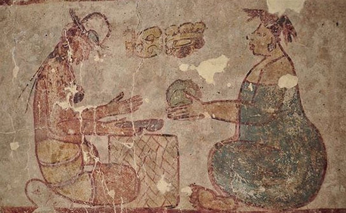 Mural muestra que los mayas comerciaban con sal hace 2 mil 500 años