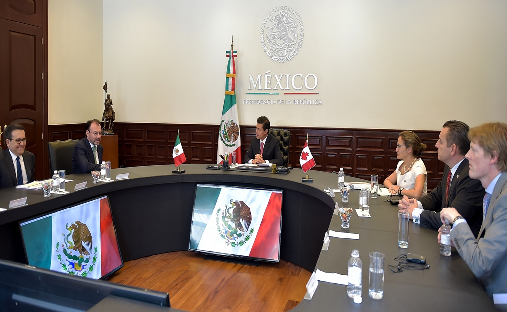 Canada Foreign Minister visits Mexico, coincides in trilateral renegotiation of NAFTA