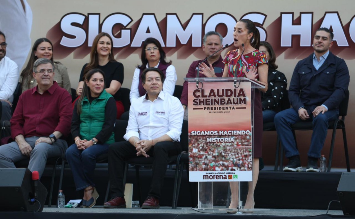 “Llegamos unidos, fuertes y victoriosos”, asegura Sheinbaum en cierre de precampaña en la CDMX