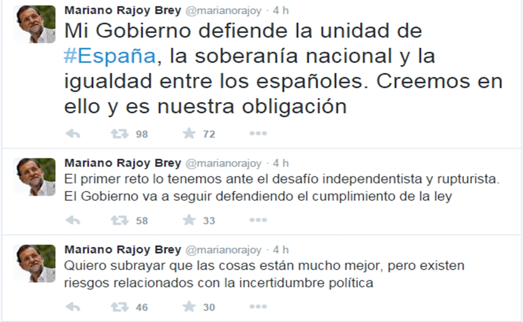 Rajoy reitera: No habrá independencia de Cataluña