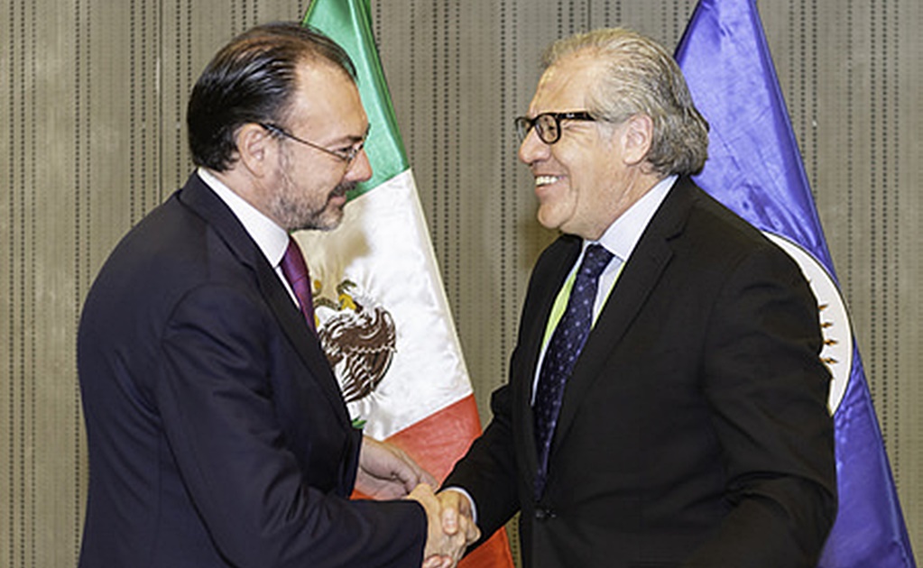 México y OEA firman acuerdo para misión de observadores extranjeros en comicios
