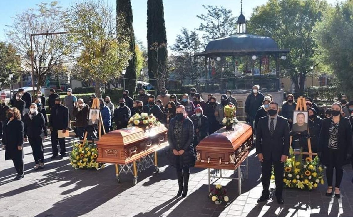 Se despiden de policías asesinados en Valparaíso, Zacatecas
