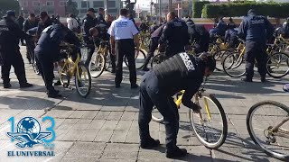 Realizarán patrullajes a bordo de bicicletas por desabasto en Neza